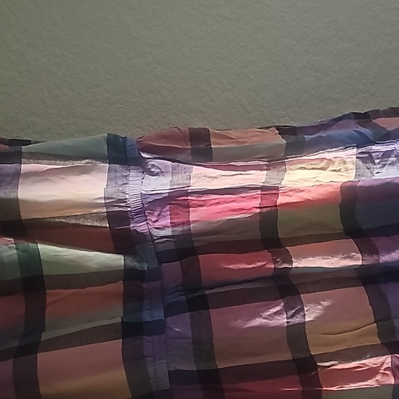 Lane bryant plaid multicolor faux wrap dress - Picture 6 of 8